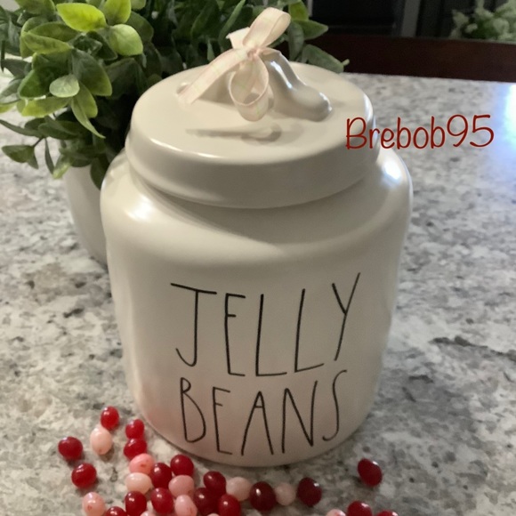 Rae Dunn Holiday Rae Dunn Jelly Beans Canister Vhtf Poshmark